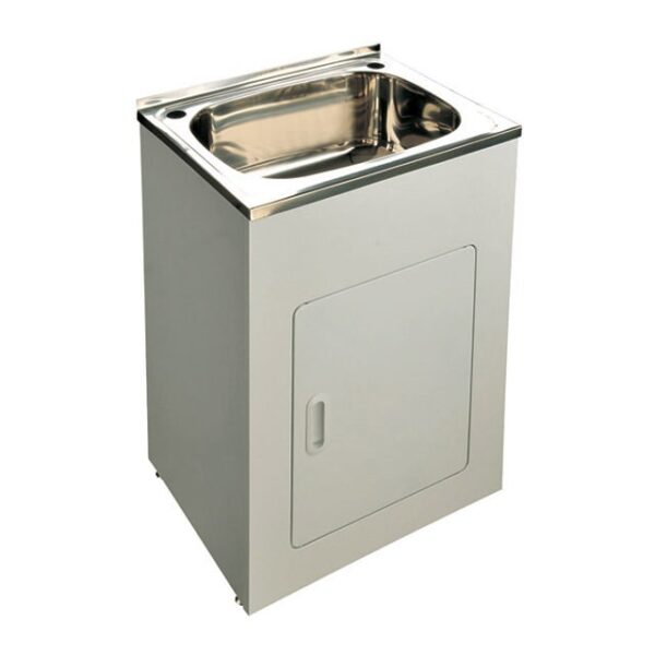 TULSA 45L Laundry Trough With Metal Cabinet