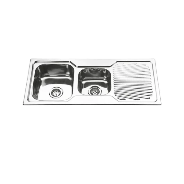 DANTE Square 1 & 3/4 Sink with Tap Hole and Drainer